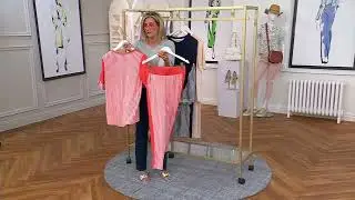 Sport Savvy Mixed Stripe Elbow Sleeve Top and Ankle Pants Set on QVC