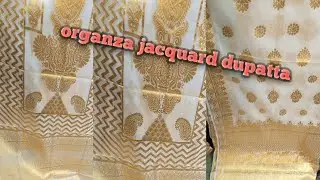 organza jacquard dupatta