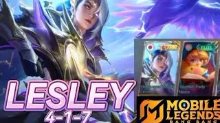 BEST TEAMMATE LESLEY X NANA MAYHEM MODE 4 KILLS 7 ASSISTS #mobilelegends #mayhem #lesley#nana