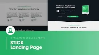 OptimizePress Club: Stick - landing Page Template