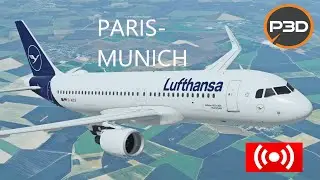 Prepar3dv5.3 Paris CDG to Munich LH2231 A320SL