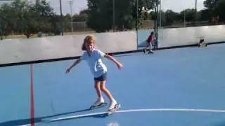 Virginia's First Time on the Pic Skates