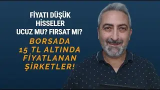 Fiyatı D&uuml;ş&uuml;k Hisseler Ucuz Mu? 15 TL Altında Kalan Şirketler