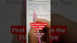 First Country in EU to Legalize Cannabis | Malta,Europe | Cannabis Sativa | Knowledge corps #Short