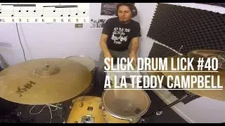 Drum Lesson - Slick Drum Lick #40 - A la Teddy Campbell