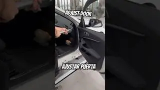 Terminamos de cuadrar una puerta con la Palanca para bisagras . Ref SP782005 ajustar cierre  coche