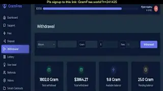 GramFree net Payment PROOF 2020 || New website || Daily $50