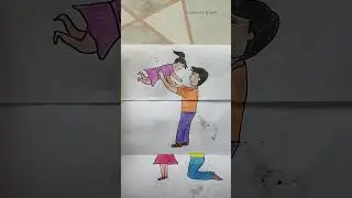 #beautiful bond of father and daughter #happyfathersday #father #daughter  #shortvideo #animation