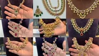 Mini haram sets with beautiful finishing | gold finish, matt finish necklace sets| #new #antique 