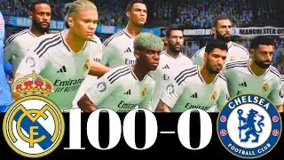 FC 25 -MESSI RONALDO NEYMAR & MBAPPE | ALL STARS | REAL MADRID 100-0 CHELSEA