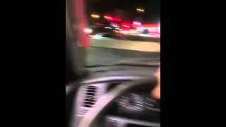 Peeling out in drive thru