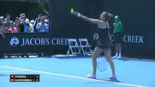 First Set Highlights - Lina Gjorcheska, Australian Open 2017