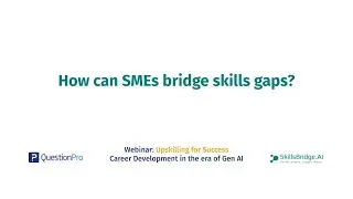 How can SMEs bridge skills gaps