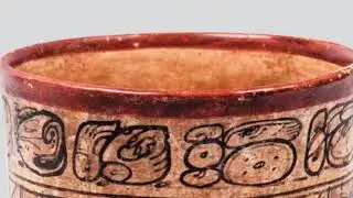 VASO MAYA de Yuknom Ch'en | CALAKMUL | Epigraf&iacute;a Maya