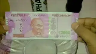 New 2000 RUPEE NOTE Water Test - Waterproof? Water Testing and Iron Test