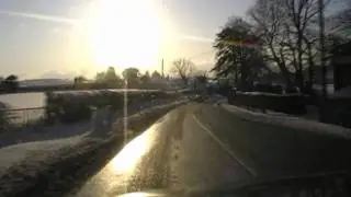 Driving On The A449 From Malvern Wells To Ledbury, Herefordshire, England 9th January 2010