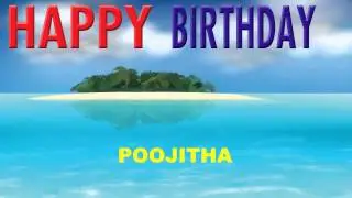 Poojitha   Card Tarjeta - Happy Birthday