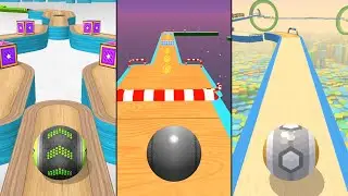 Going Balls vs Sky Rolling Balls vs Action Balls Gameplay Comparison (Levels 21-30)