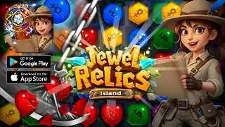2026 Jewel Relics Island: Match 3 - Level 1,2,3,4,5 - Gameplay Walkthrough Part 1 , ANDROID, iOS