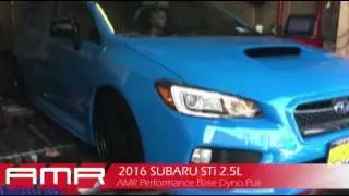AMR Performance: Base Pull - 2016 Subaru STi HyperBlue (Stock: 253hp)