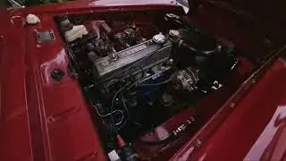 Datsun R16 Engine with Smoother Idle After New Seiwa Spark Plug Wires Installation - Datsun Roadster