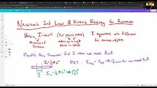 Rotation: Newton's 2nd Law and Kinetic Energy