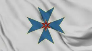 Order of Our Lady of Bethlehem Flag Waving 4K | Catholic Military Order
