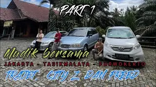 ROAD TRIP MUDIK LEBARAN  2024 BERSAMA TRAJET, CITY Z DAN FREED JAKARTA - TASIKMALAYA