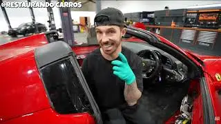 Restaurando FERRARI 458 PARTE 5 #ferrari #carros #carro #restauracao
