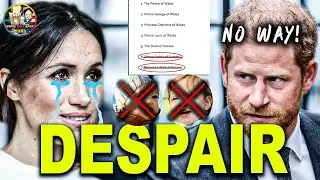 H0PELESS! With no TITLES for the GH0ST CHILDREN, Harry and Meghan are sick with DESPAIR-BMB
