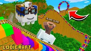 I Found A LONGEST ROLLER COASTER In Minecraft!