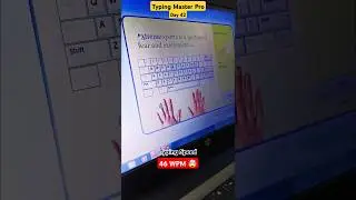 46 WPM 😮Typing Speed | English Typing Test | Typing Master #typing #typingtest #ARP_0101