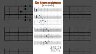 Em blues pentatonic (hexatonic) #guitar
