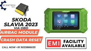 Skoda Slavia 2023 Crash Data Reset via OBD | OBDSTAR MD50 | Airbag Module Reset | #airbagreset #md50