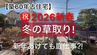 #69【古住宅】2026新春 冬の草取り!