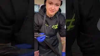 Inside of a tattooing process #shorts