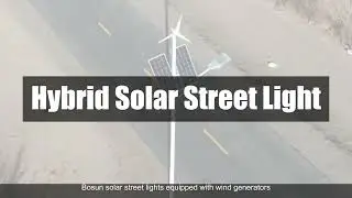 Hybrid Solar and Wind Street Light - BDX Series - BOSUN Lighting