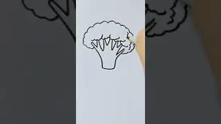 How to draw cauliflower #shorts
