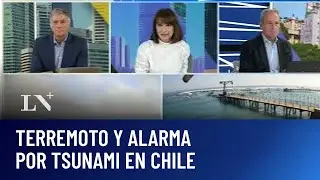Terremoto y alarma por tsunami en Chile; podría afectar al sur argentino