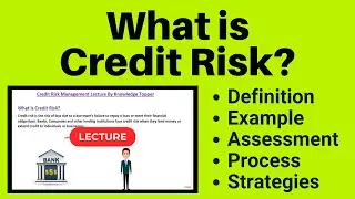 Credit Risk | What is Credit Risk | Credit Risk Management | Credit Risk Assessment