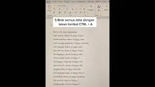 cara merapihkan data dari ms word ke ms excel#tutorial#cara