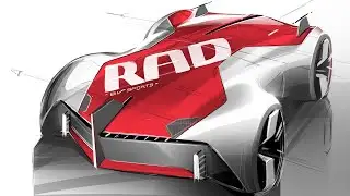 [car sketch]#028 Quick  digital rendering