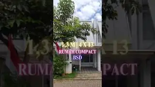 RUMAH COMPACT MINIMALIS&nbsp;TABEBUYA BSD