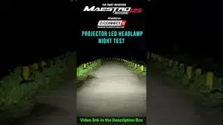 #Shorts | New Maestro Edge 125 Projector LED Headlamp Night Test