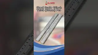 📏 Steel Scale 12-Inch Thick (09mm) Pcs &ndash; Durable & Precise at Wholesale Rates!
