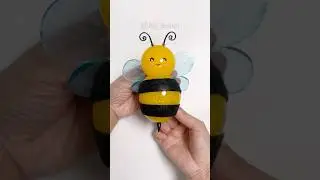 꿀벌 말랑이 만들기🐝HoneyBee Squishy DIY with Nano Tape! #실리콘 테이프