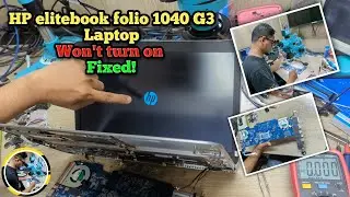 HP Elitebook Folio 1040 G3 won't turn on fixed | how to repair HP laptop