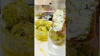 Protein-rich Labneh balls recipe | healthy pistachio Labneh recipe / #shorts #snacks #shortsfeed