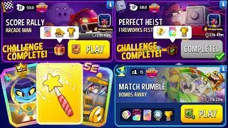 2 Solo/ Arcade Man Solo Challenge 1065 Score/ Fireworks Festival+Bombs Away/ Match Masters