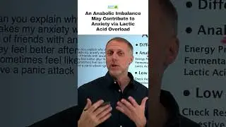 An Anabolic Imbalance May Contribute to Anxiety via Lactic Acid Overload